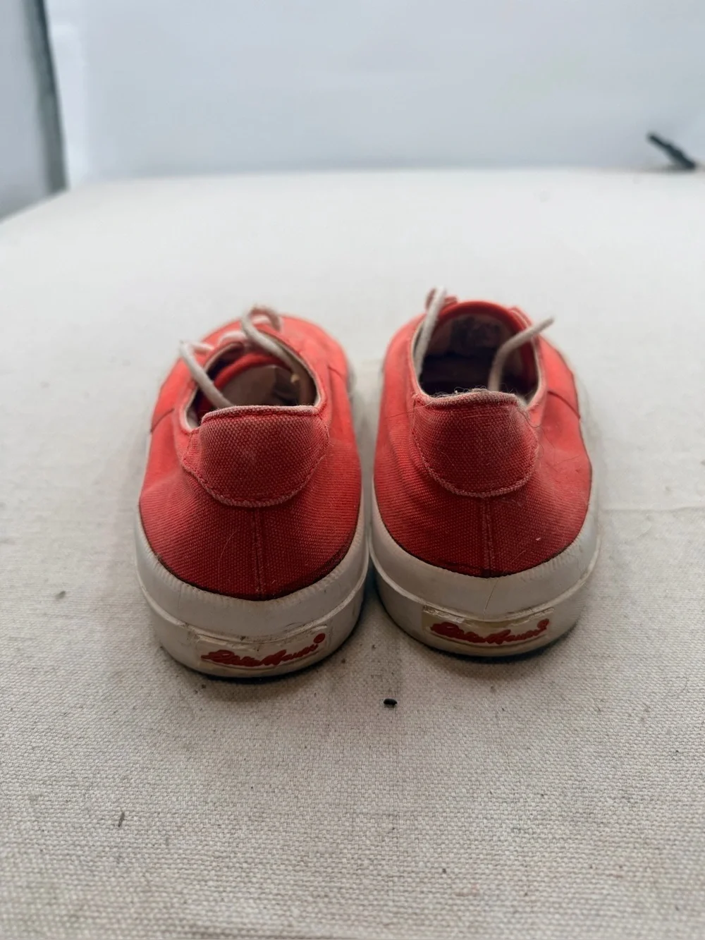 Tommy Bahama Red Canvas Low-Top Sneaker with White Laces